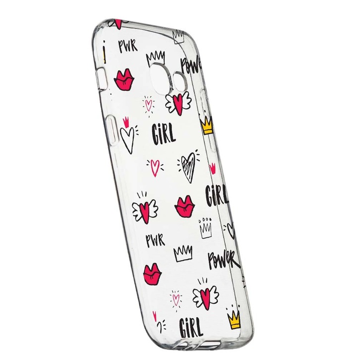 Husa de protectie Girl Power pentru Samsung Galaxy J4 Plus 2018, rezistenta la uzura, anti-alunecare, din silicon Premium, 249