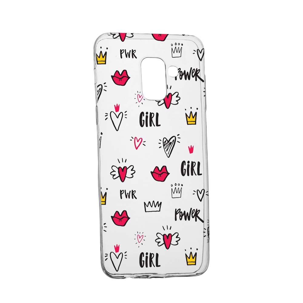 Husa de protectie Girl Power pentru Samsung Galaxy J6 2018, rezistenta la uzura, anti-alunecare, din silicon Premium, 249