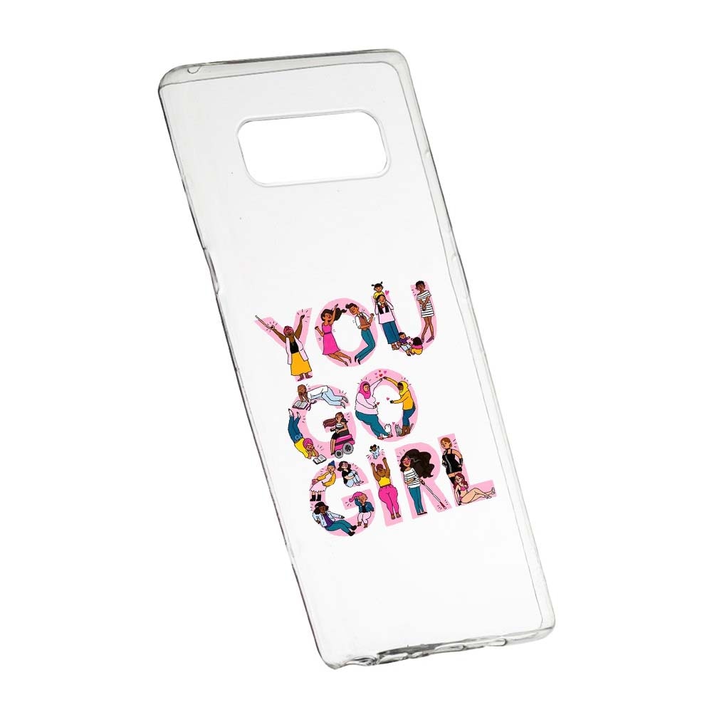 Husa de protectie Girl Power pentru Samsung Galaxy Note 9, rezistenta la uzura, anti-alunecare, din silicon Premium, 250