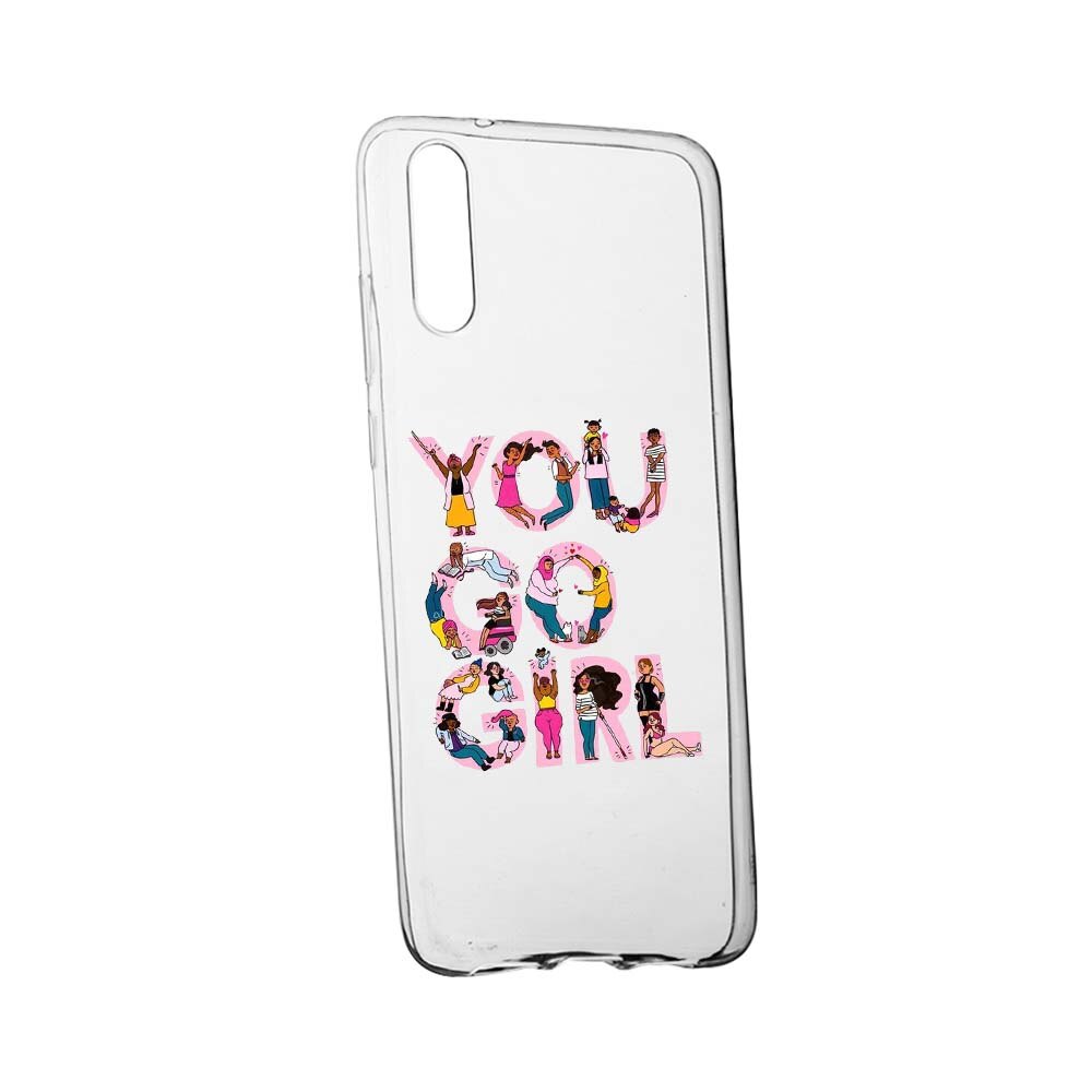 Husa de protectie Girl Power pentru Samsung Galaxy A50, rezistenta la uzura, anti-alunecare, din silicon Premium, 250