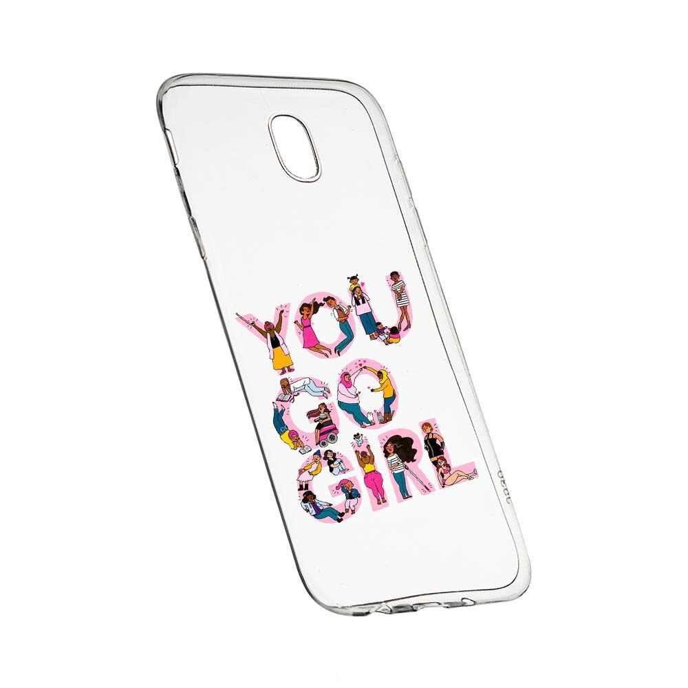 Husa de protectie Girl Power pentru Samsung Galaxy J5 2017, rezistenta la uzura, anti-alunecare, din silicon Premium, 250