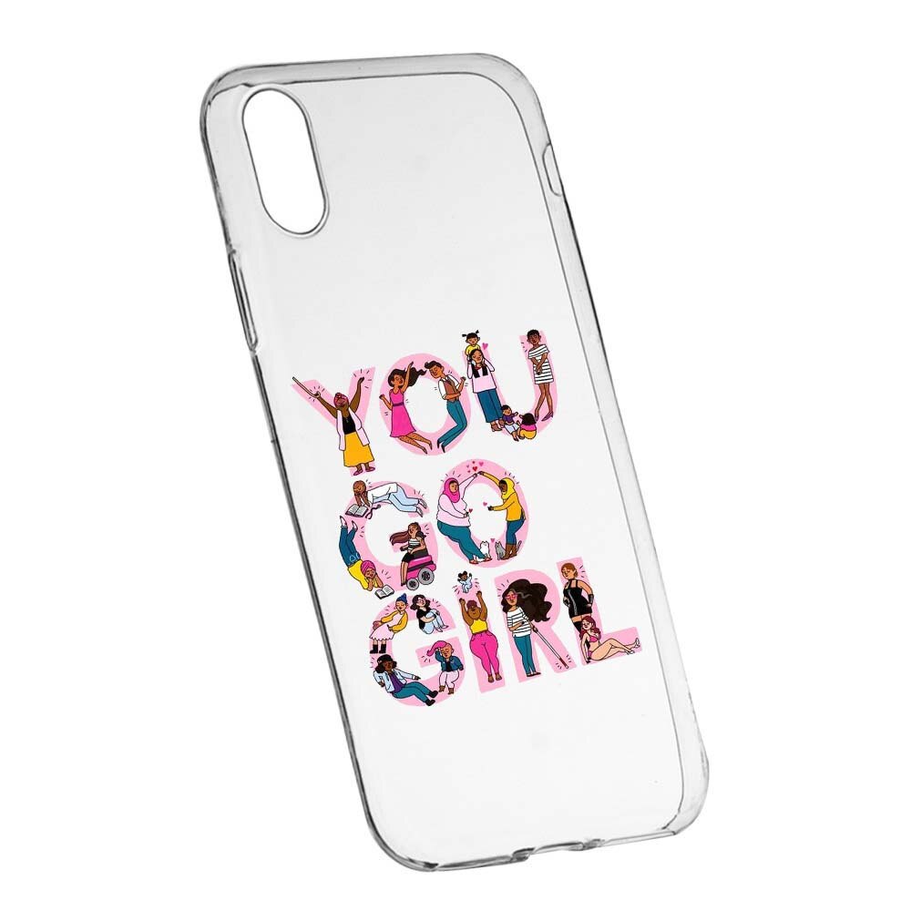 Husa de protectie Girl Power pentru Apple iPhone XS Max, rezistenta la uzura, anti-alunecare, din silicon Premium, 250