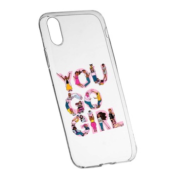 Husa de protectie Girl Power pentru Apple iPhone XR, rezistenta la uzura, anti-alunecare, din silicon Premium, 250 Husa de protectie Girl Power pentru Apple iPhone XR, rezistenta la uzura, anti-alunecare, din silicon Premium, 250