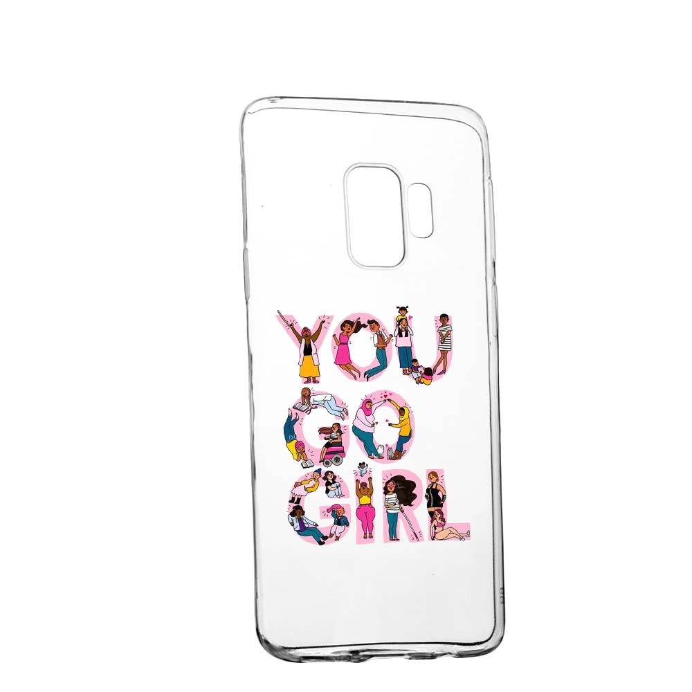 Husa de protectie Girl Power pentru Samsung Galaxy J4 2018, rezistenta la uzura, anti-alunecare, din silicon Premium, 250