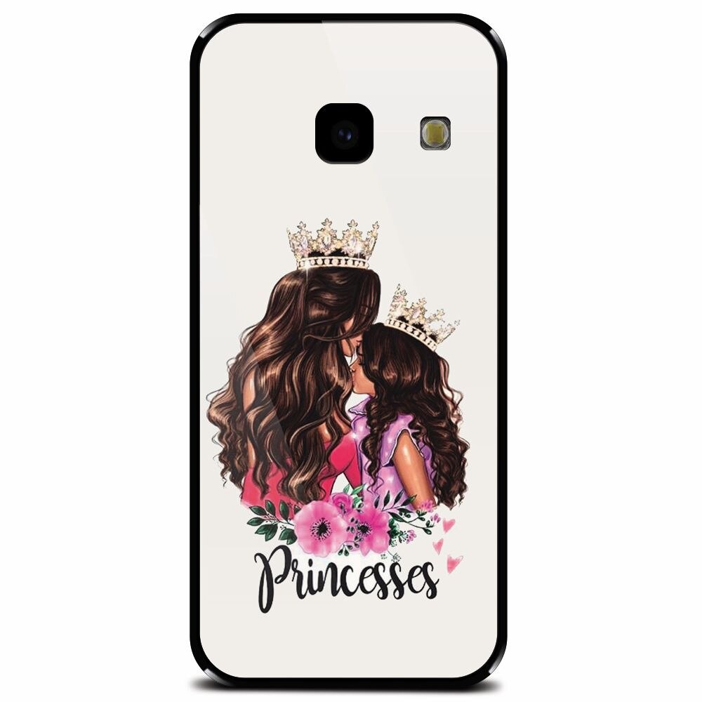Husa din sticla securizata pentru Samsung Galaxy J4 Plus, Princesses