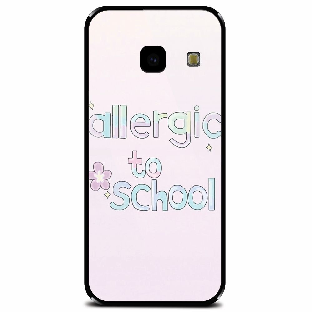Husa din sticla securizata pentru Samsung Galaxy J4 Plus, Allergic To School