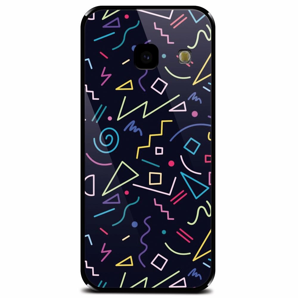 Husa din sticla securizata pentru Samsung Galaxy J4 Plus, Signs