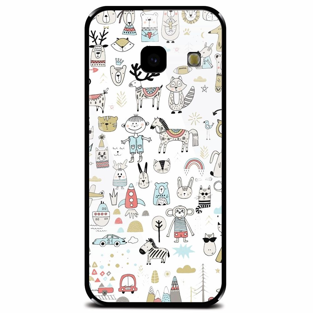 Husa din sticla securizata pentru Samsung Galaxy J4 Plus, Toys
