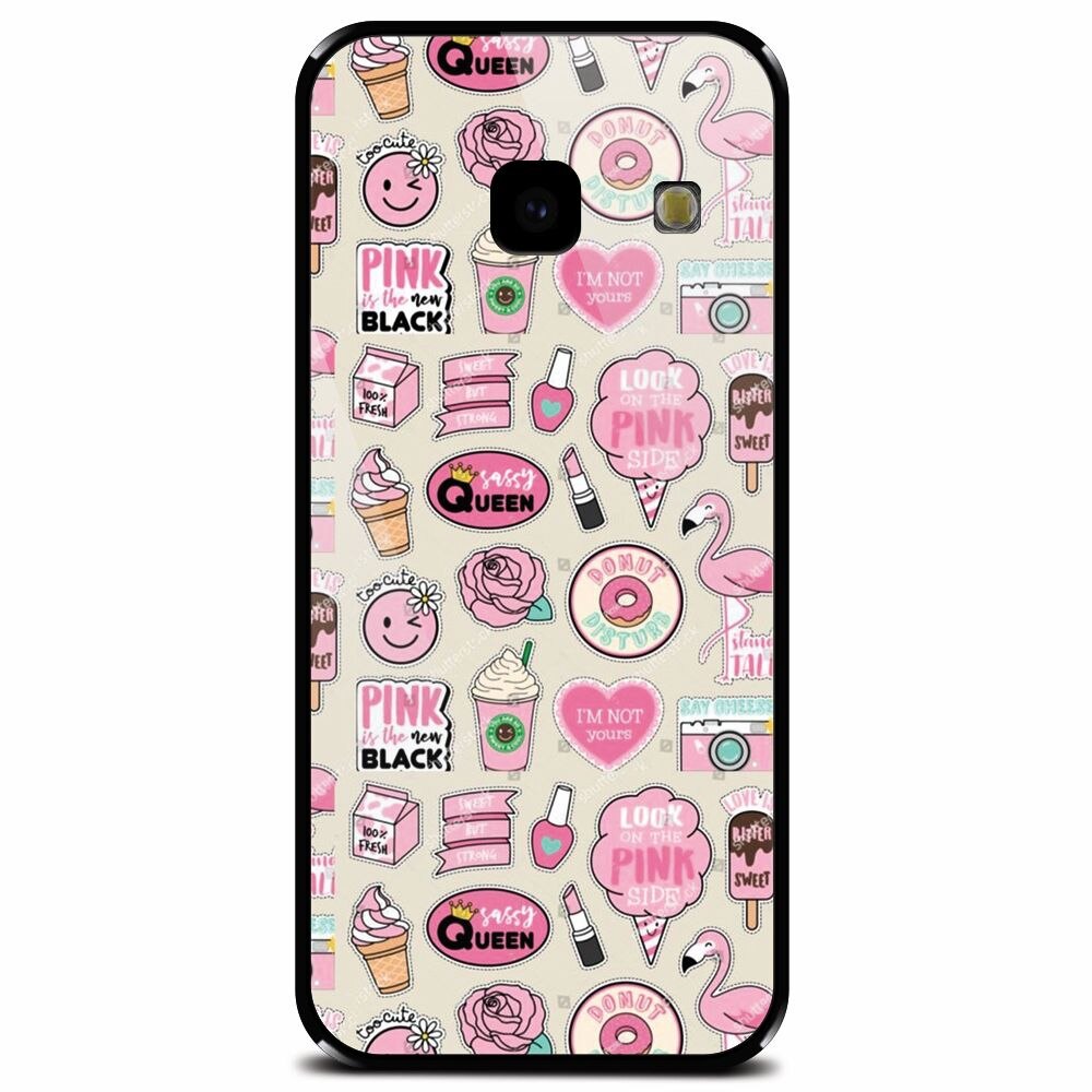Husa din sticla securizata pentru Samsung Galaxy J4 Plus, Sassy Queen