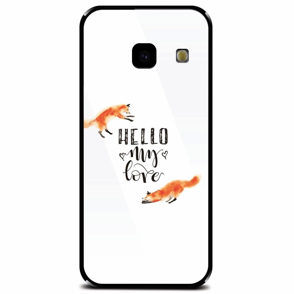 Husa din sticla securizata pentru Samsung Galaxy J4 Plus, Hello My Love