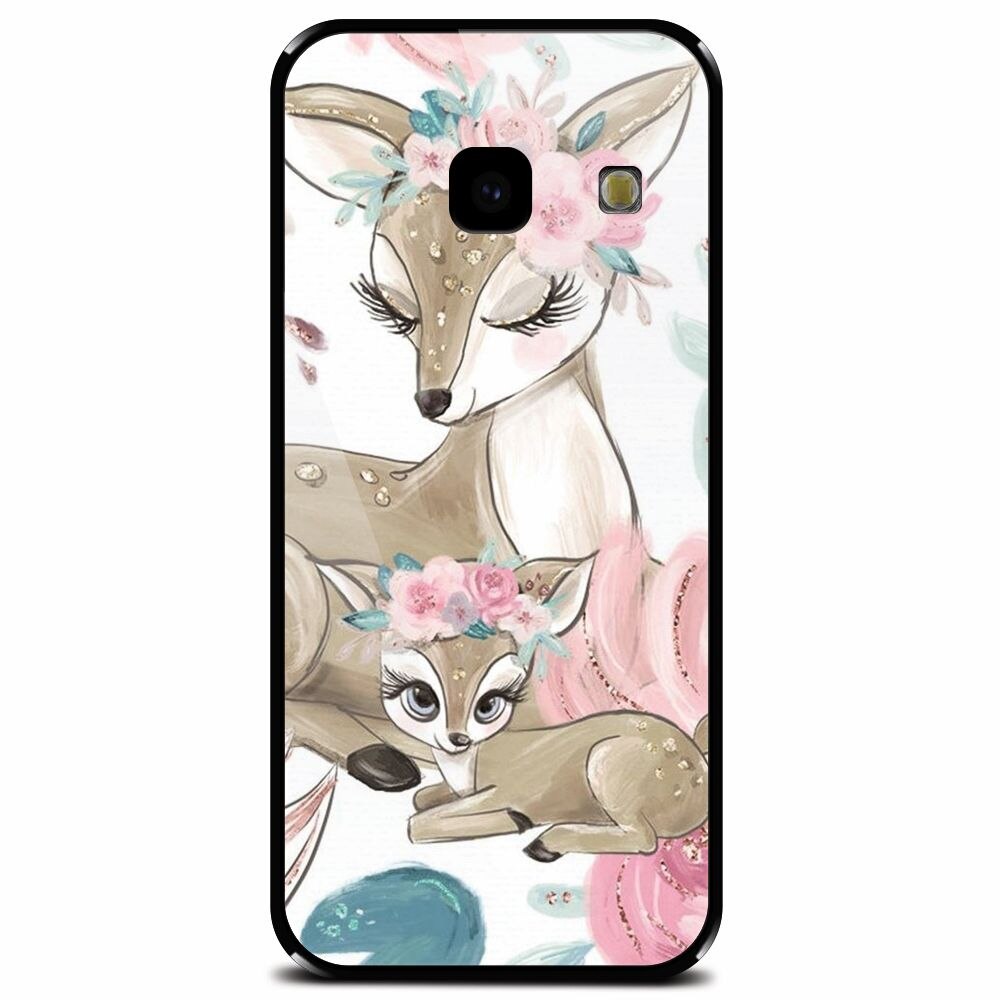 Husa din sticla securizata pentru Samsung Galaxy J4 Plus, Deers