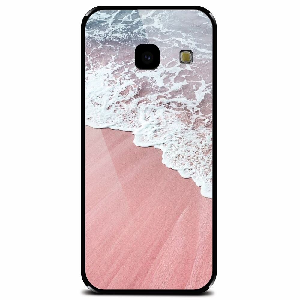 Husa din sticla securizata pentru Samsung Galaxy J4 Plus, Sea Waves
