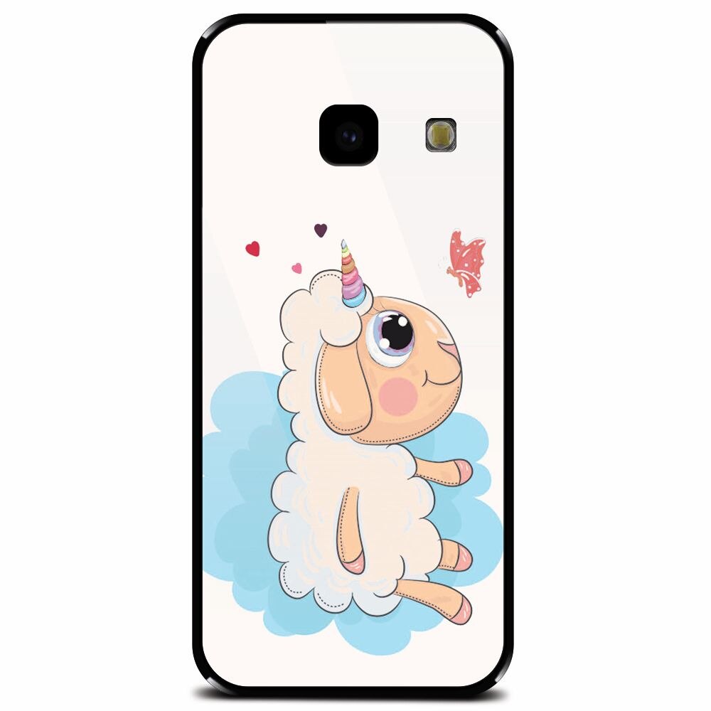 Husa din sticla securizata pentru Samsung Galaxy J4 Plus, Sheep Star