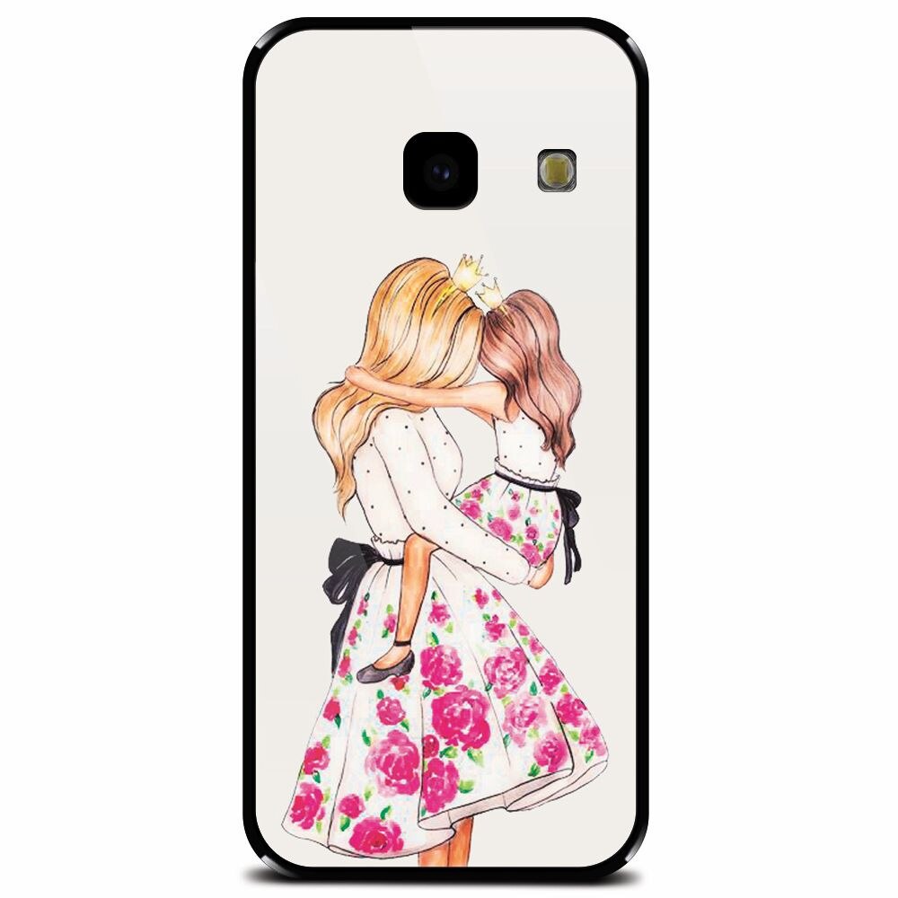 Husa din sticla securizata pentru Samsung Galaxy J4 Plus, Mom Love