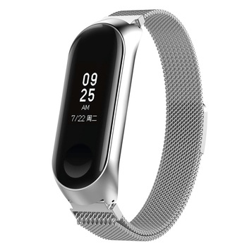 Curea metalica tip plasa Digital-Play pentru bratara fitness Xiaomi Mi Band 3 / 4, cu prindere magnetica , argintiu Curea metalica tip plasa Digital-Play pentru bratara fitness Xiaomi Mi Band 3 / 4, cu prindere magnetica , argintiu