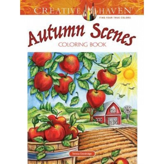 Creative Haven Autumn Scenes Coloring Book, Teresa Goodridge (Author)