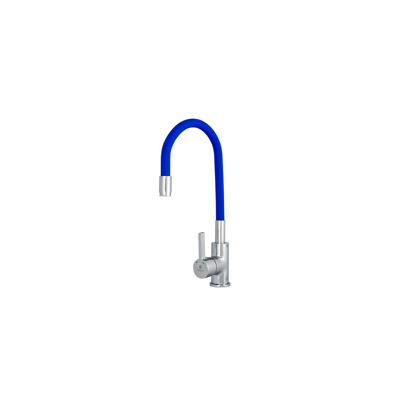 Baterie bucatarie pipa flexibila ALBASTRU ERMETIQ ER-A208B
