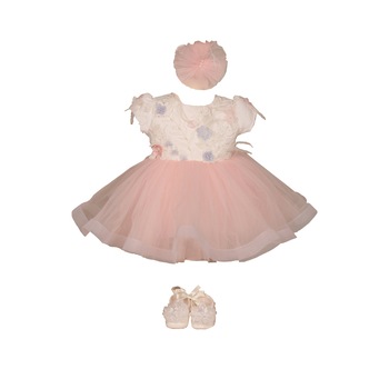 Set botez, Charrisma Collection, multicolor, Tul, 0-3 luni Set botez, Charrisma Collection, multicolor, Tul, 0-3 luni