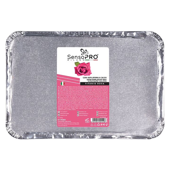 Hagyományos epiláló viasz Titanio Rosa SensoPRO-val - 1 kg
