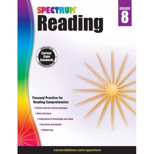 Spectrum Reading Workbook, Grade 8, Spectrum (Compiled by)