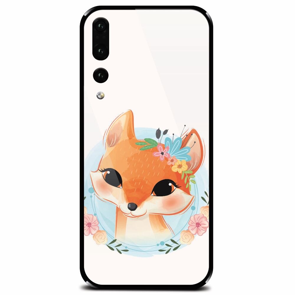 Husa din sticla securizata pentru Huawei P20 Pro, Foxy