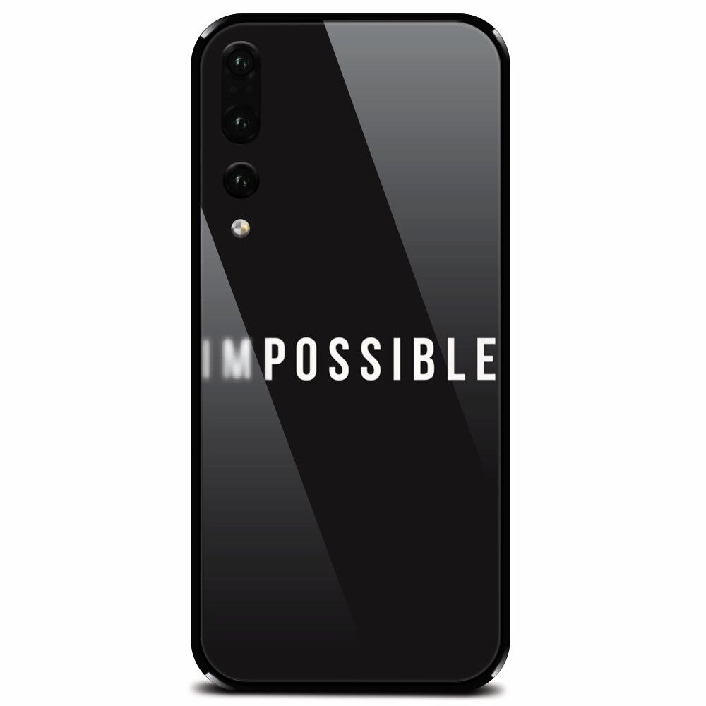Husa din sticla securizata pentru Huawei P20 Pro, Impossible