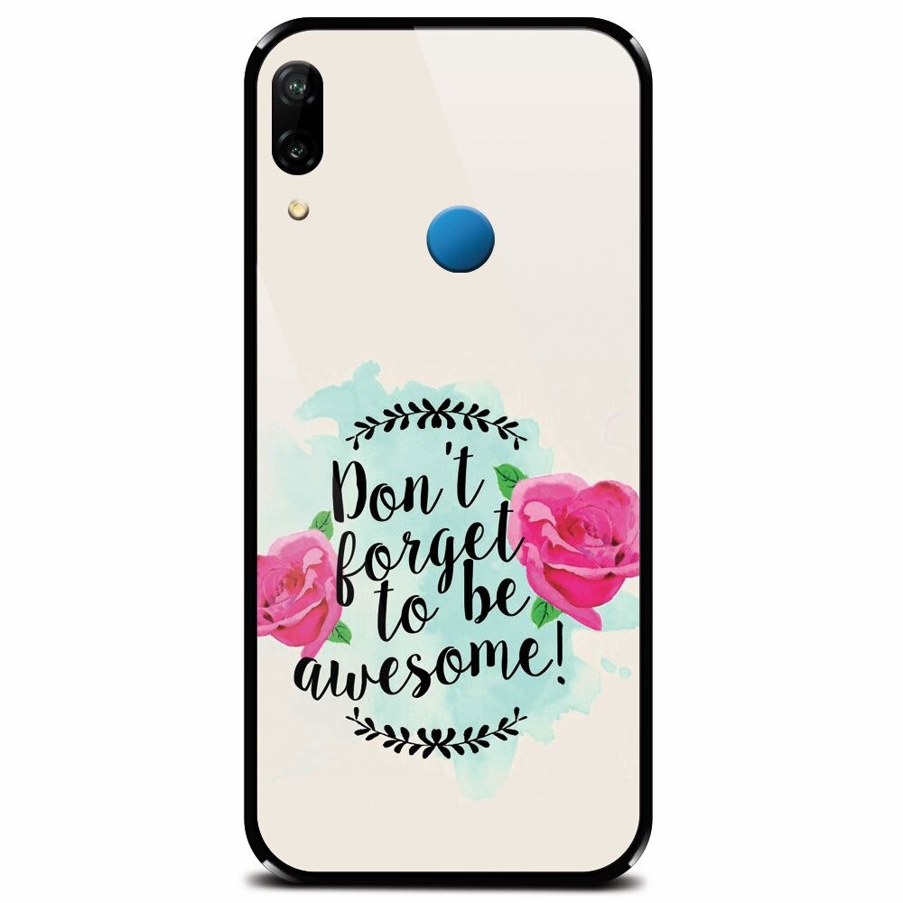 Husa din sticla securizata pentru Huawei P20 Lite, Dont Forget