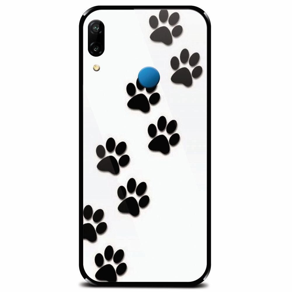 Husa din sticla securizata pentru Huawei P20 Lite, Dog Mark