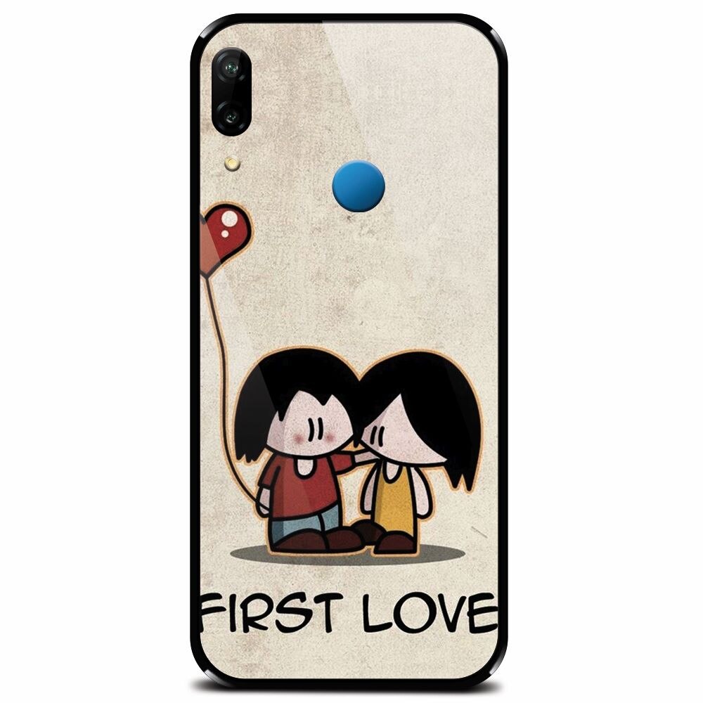 Husa din sticla securizata pentru Huawei P20 Lite, First Love Great Lock Screen