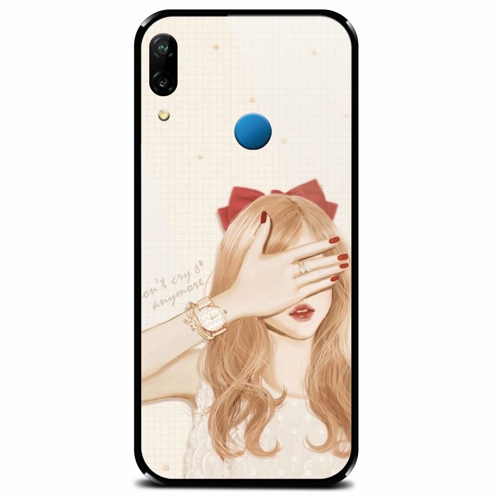 Husa din sticla securizata pentru Huawei P20 Lite, Dont Cry Anymore