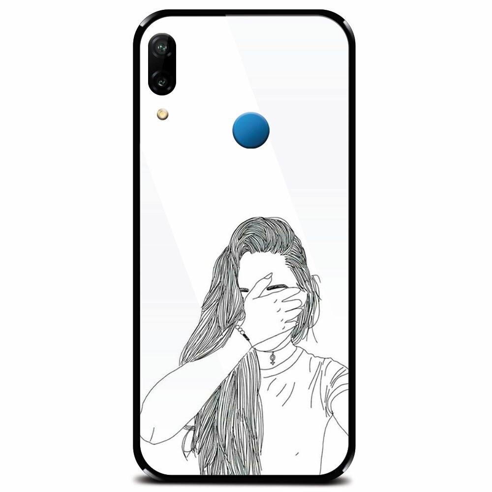 Husa din sticla securizata pentru Huawei P20 Lite, Dont Look