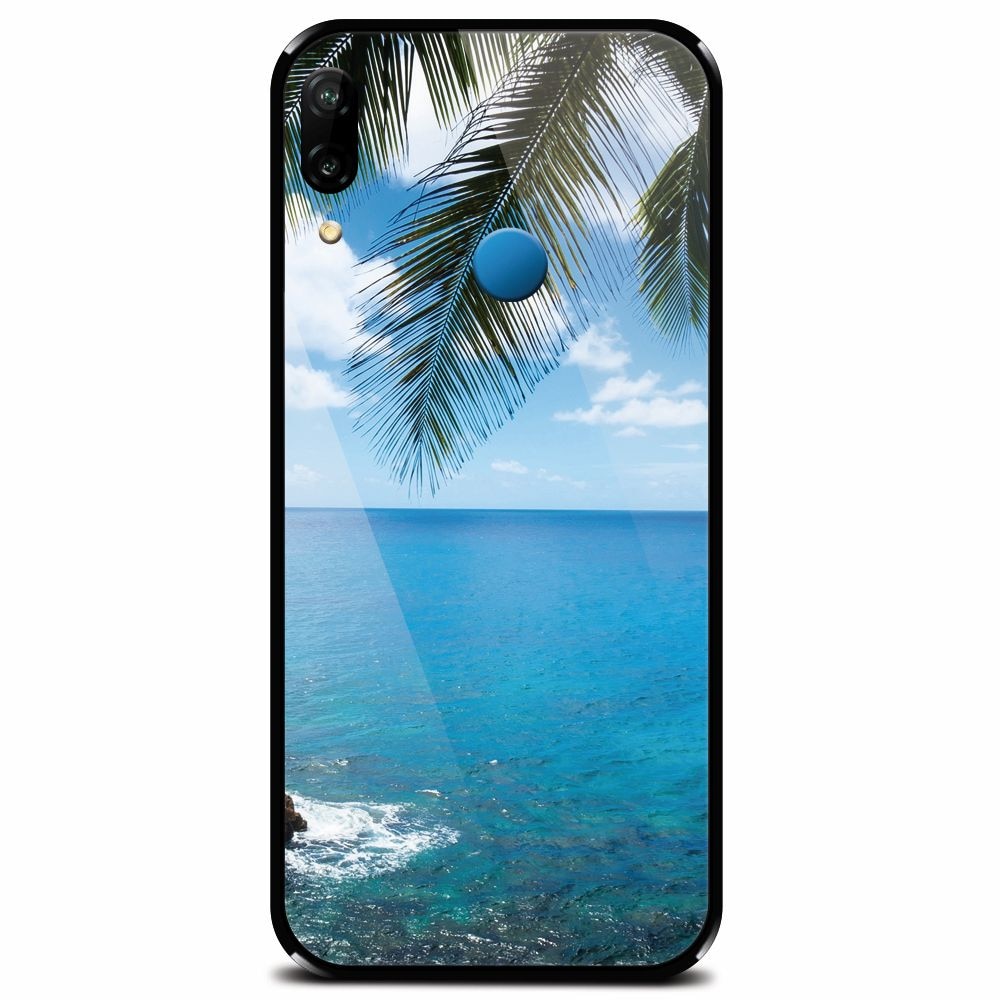 Husa din sticla securizata pentru Huawei P20 Lite, Coastline