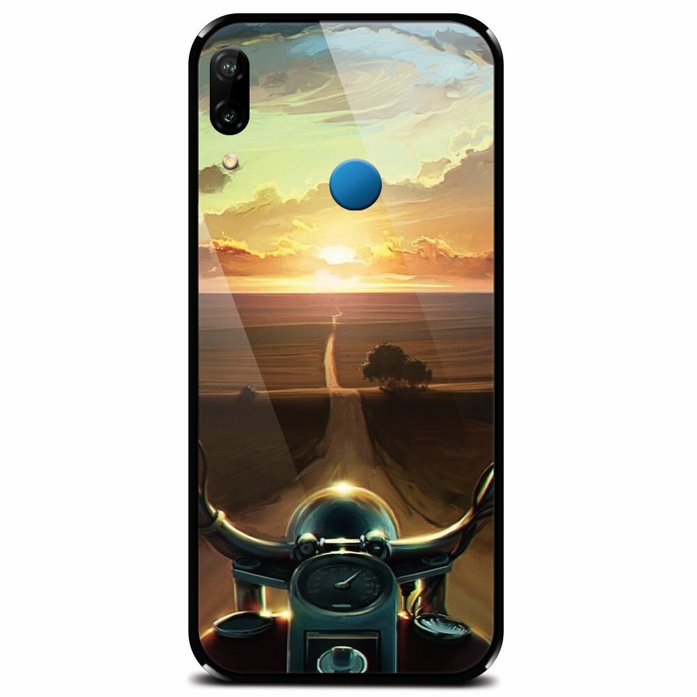 Husa din sticla securizata pentru Huawei P20 Lite, Country Road
