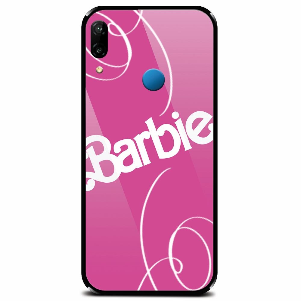 Husa din sticla securizata pentru Huawei P20 Lite, Barbie