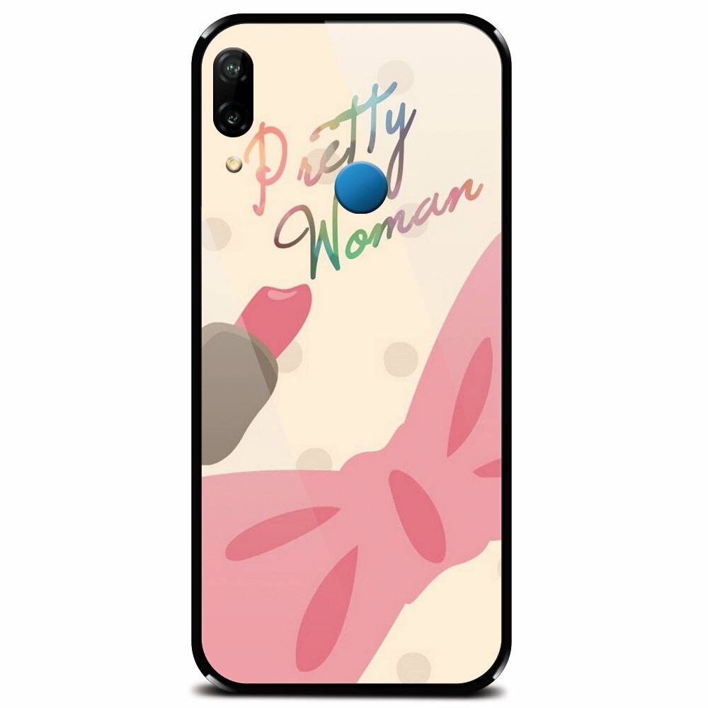 Husa din sticla securizata pentru Huawei P20 Lite, Cute Girly