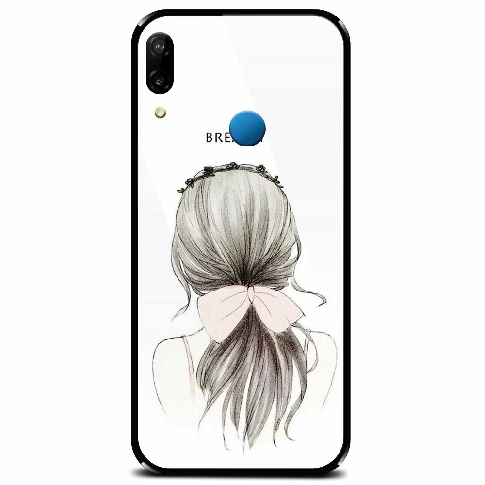 Husa din sticla securizata pentru Huawei P20 Lite, Breath