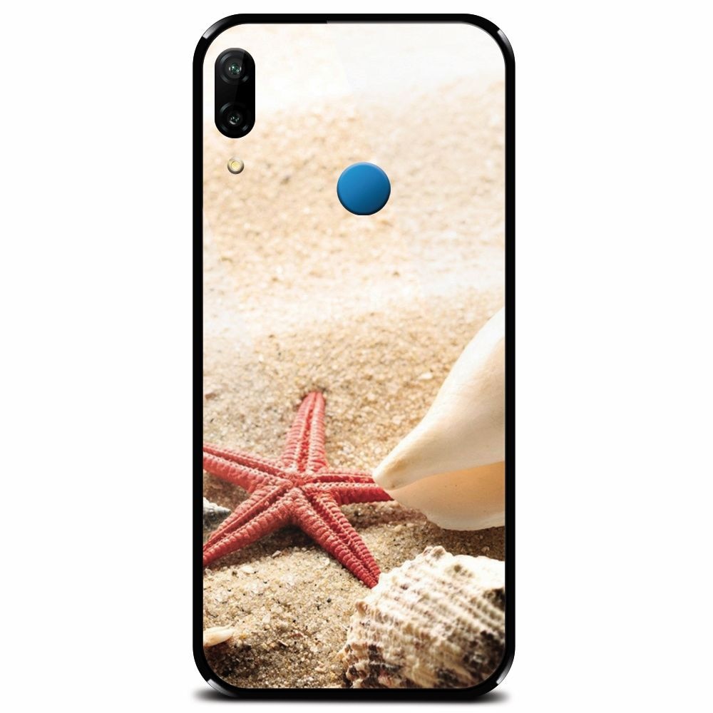 Husa din sticla securizata pentru Huawei P20 Lite, Beach Shells And Starfish