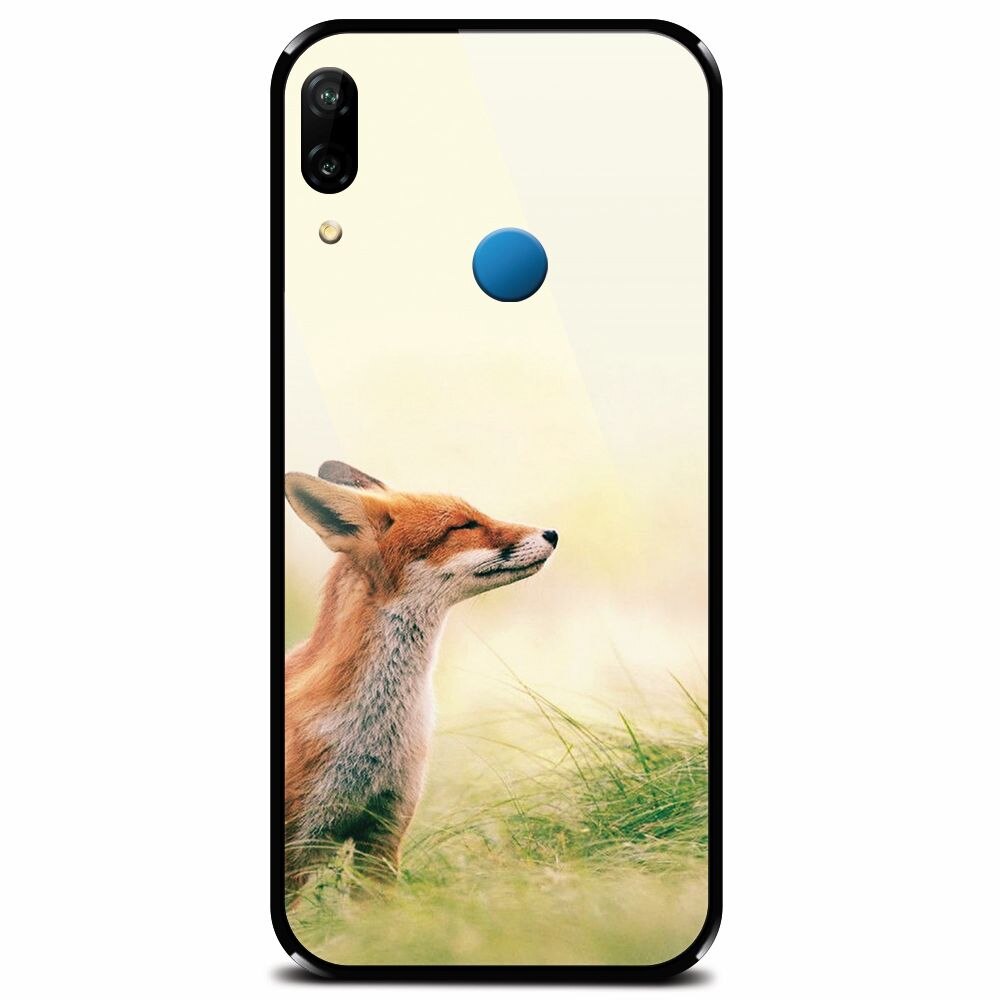 Husa din sticla securizata pentru Huawei P20 Lite, Fox Scenting Breeze