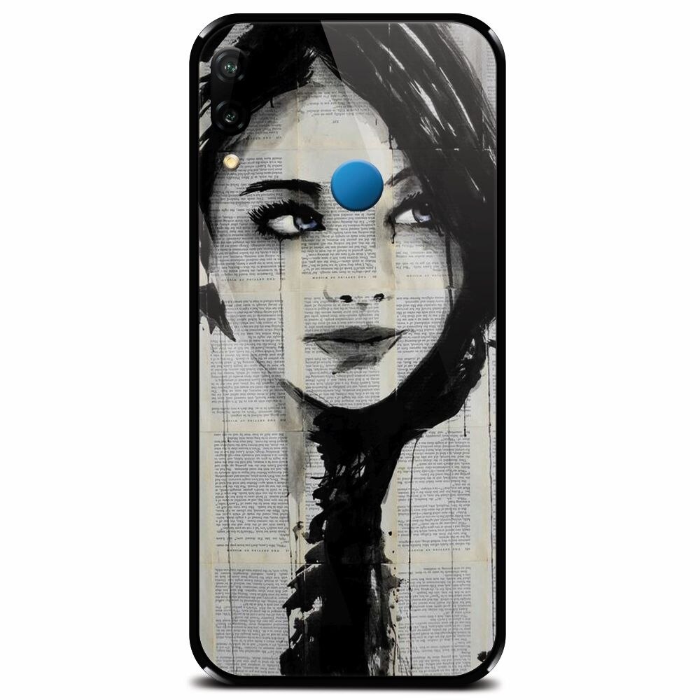 Husa din sticla securizata pentru Huawei P20 Lite, Blue Eyes