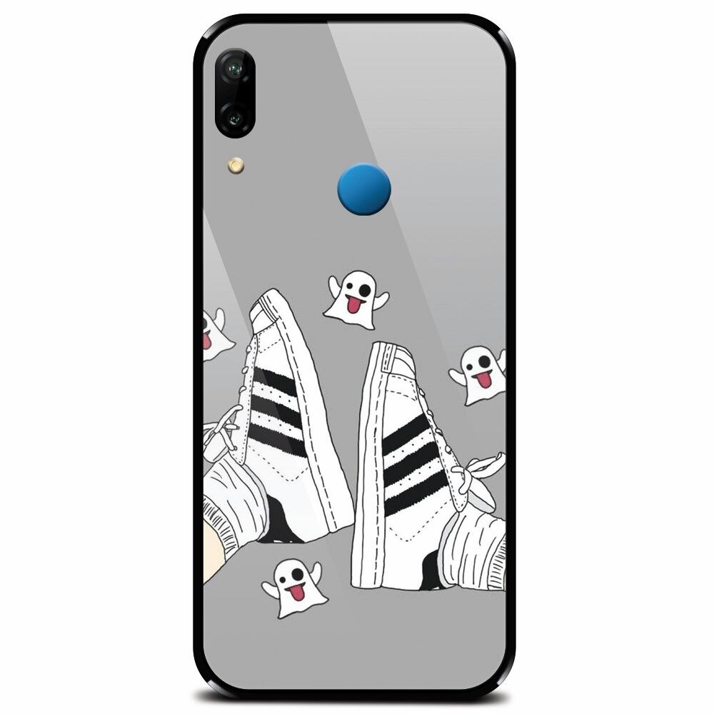 Husa din sticla securizata pentru Huawei P20 Lite, Little Phantoms