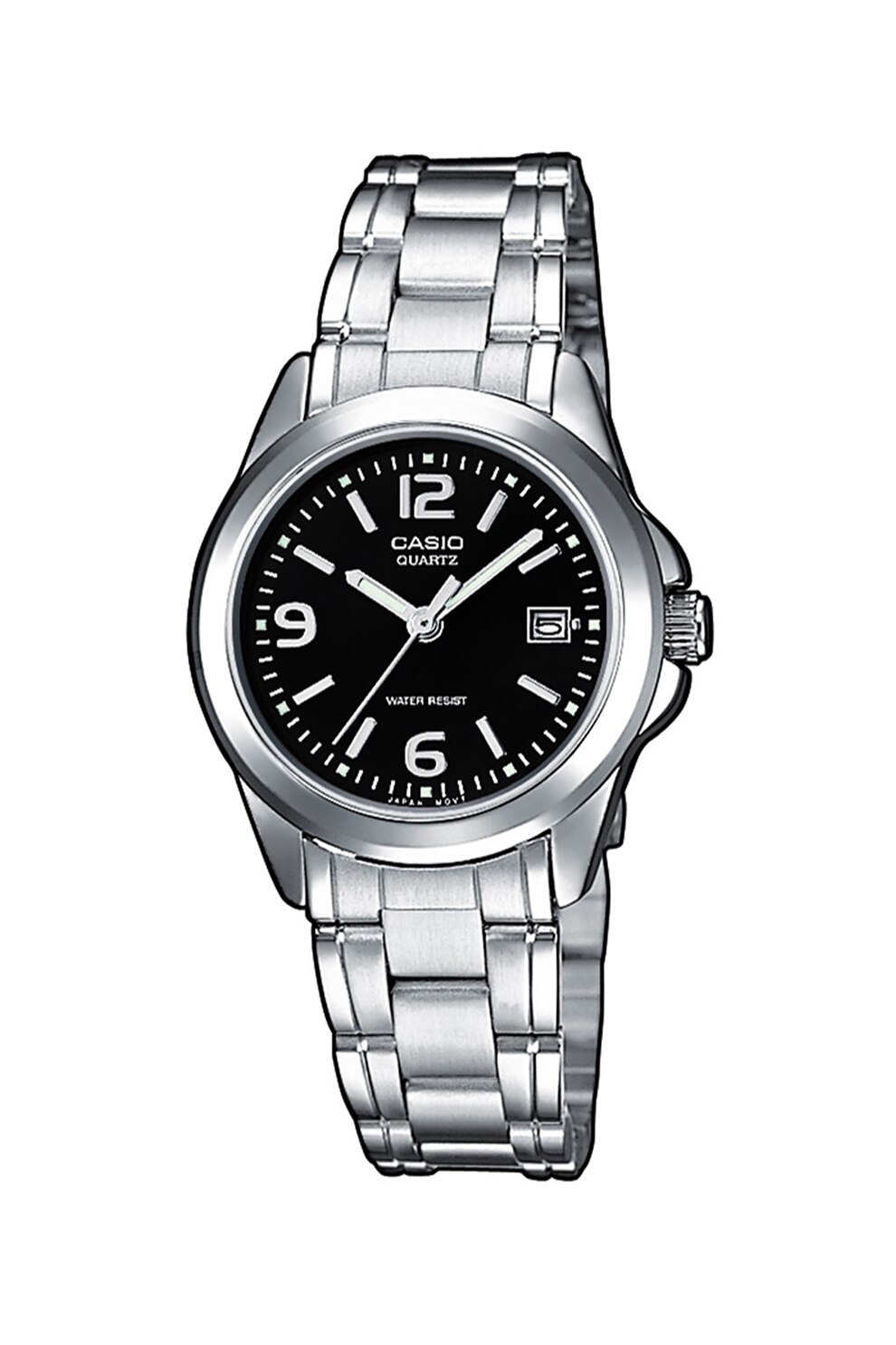 Casio, Ceas analog cu bratara metalica, Argintiu