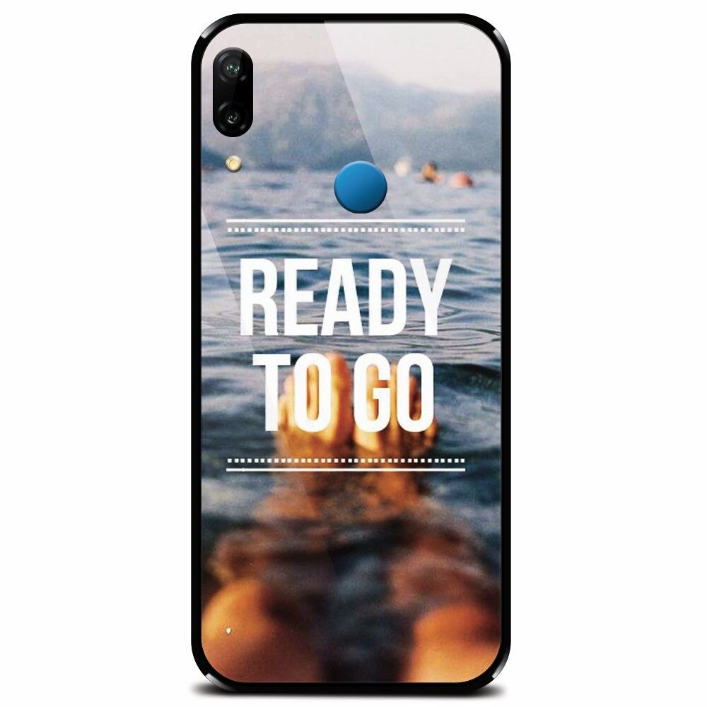 Husa din sticla securizata pentru Huawei P20 Lite, Ready To Go Swimming