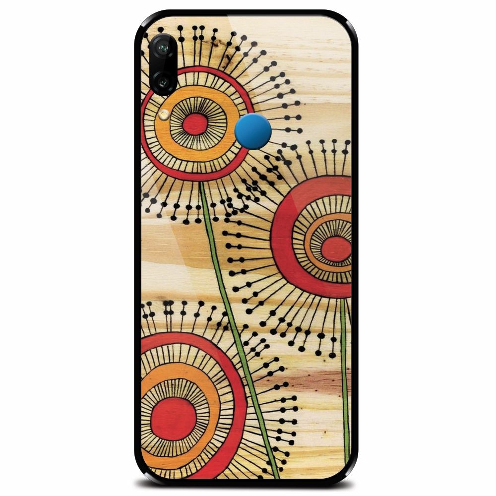 Husa din sticla securizata pentru Huawei P20 Lite, Dandelions
