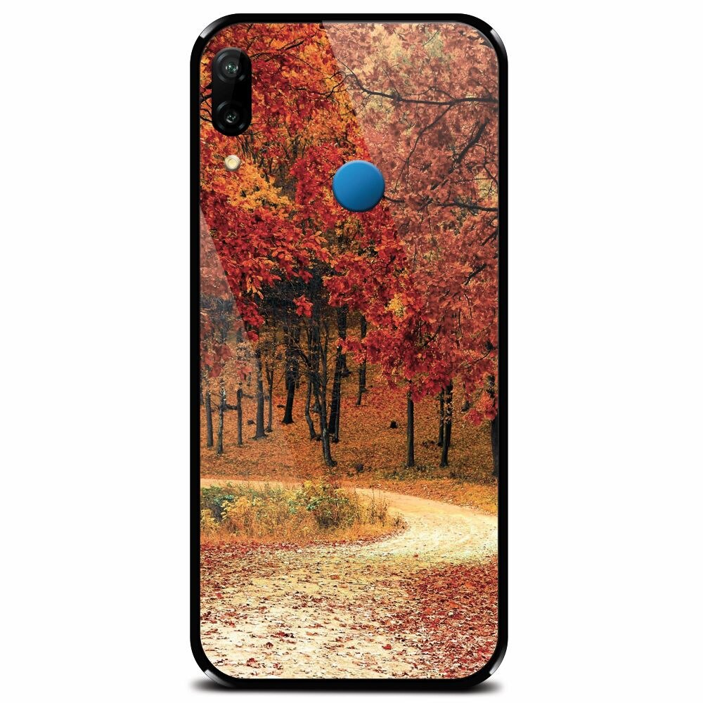Husa din sticla securizata pentru Huawei P20 Lite, Autumn