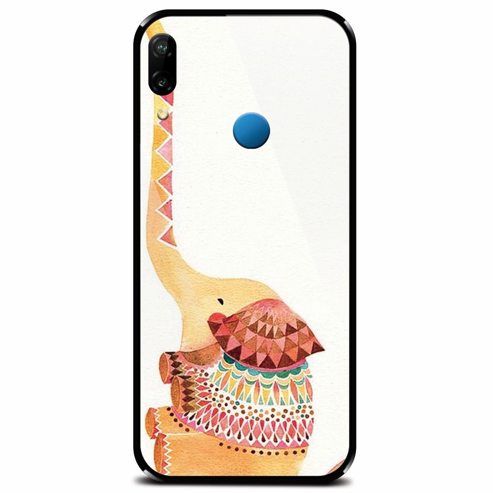 Husa din sticla securizata pentru Huawei P20 Lite, Elephant