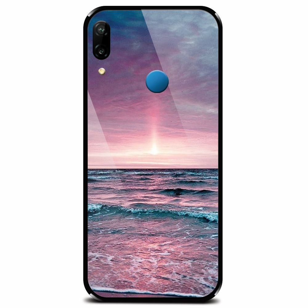 Husa din sticla securizata pentru Huawei P20 Lite, Calm Sea