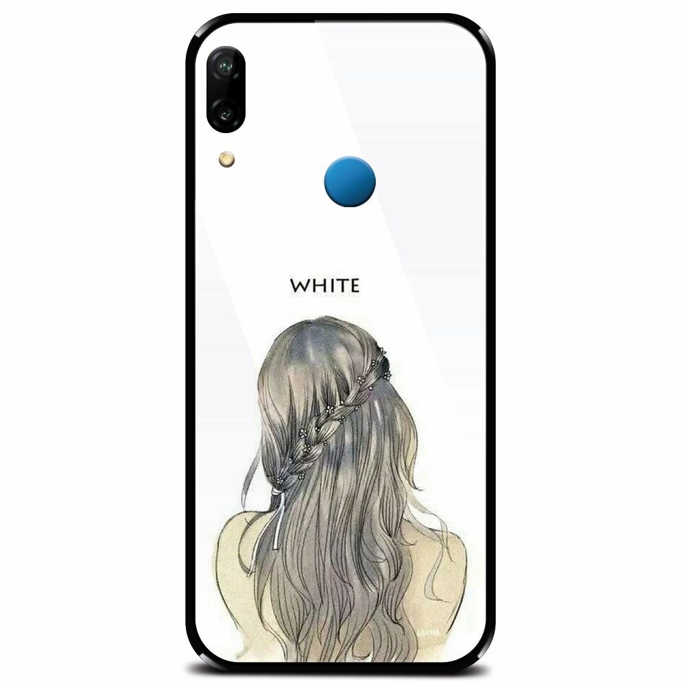 Husa din sticla securizata pentru Huawei P20 Lite, White
