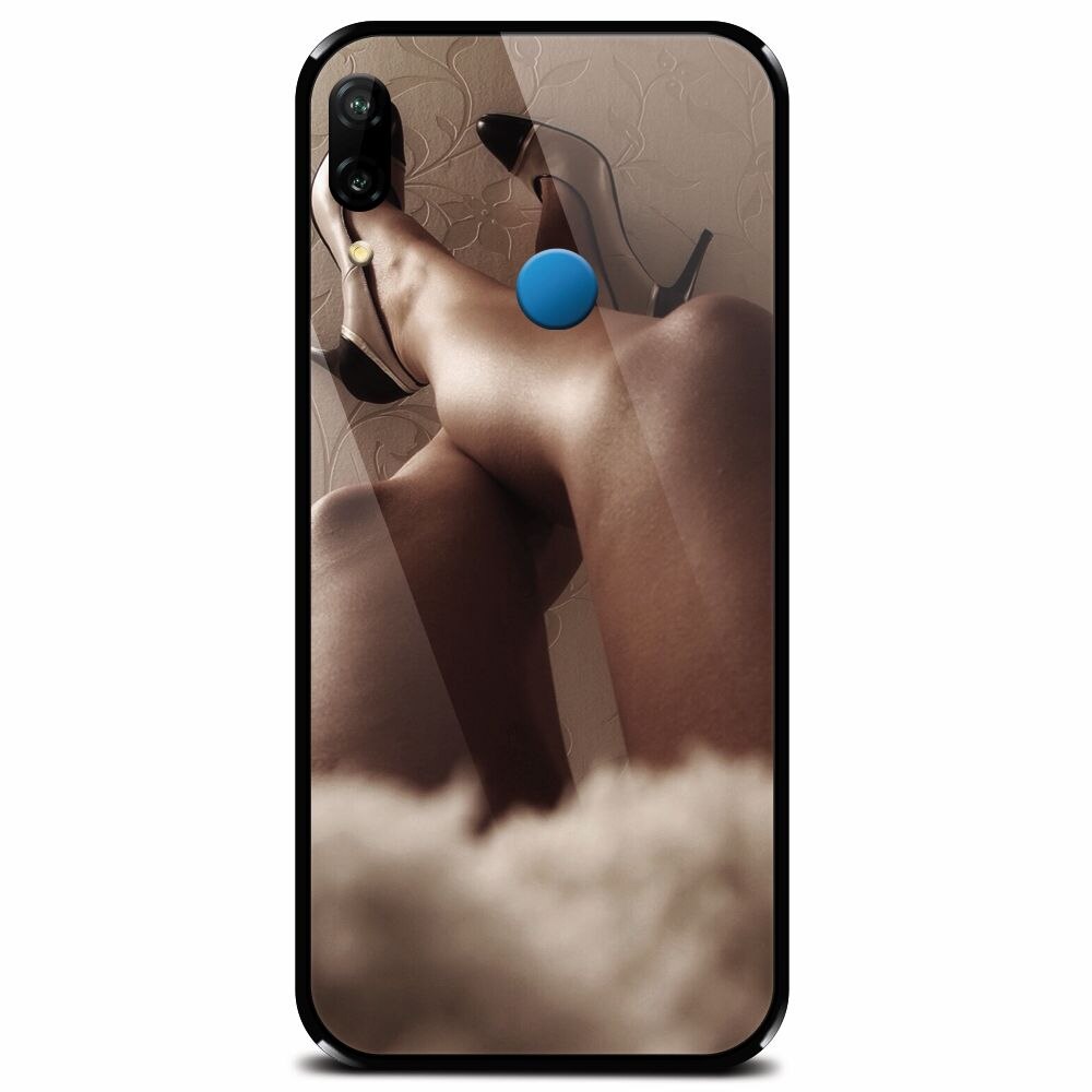Husa din sticla securizata pentru Huawei P20 Lite, Sexy Legs