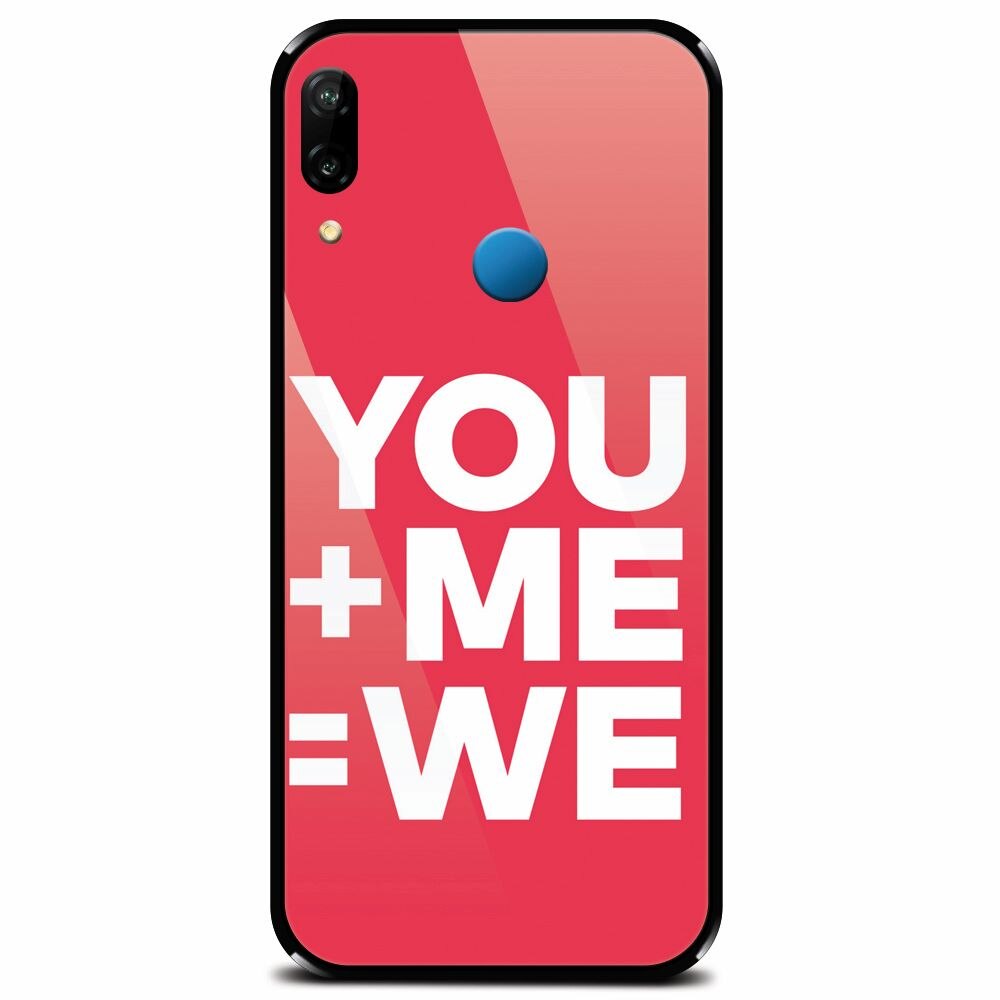 Husa din sticla securizata pentru Huawei P20 Lite, Valentine Boyfriend