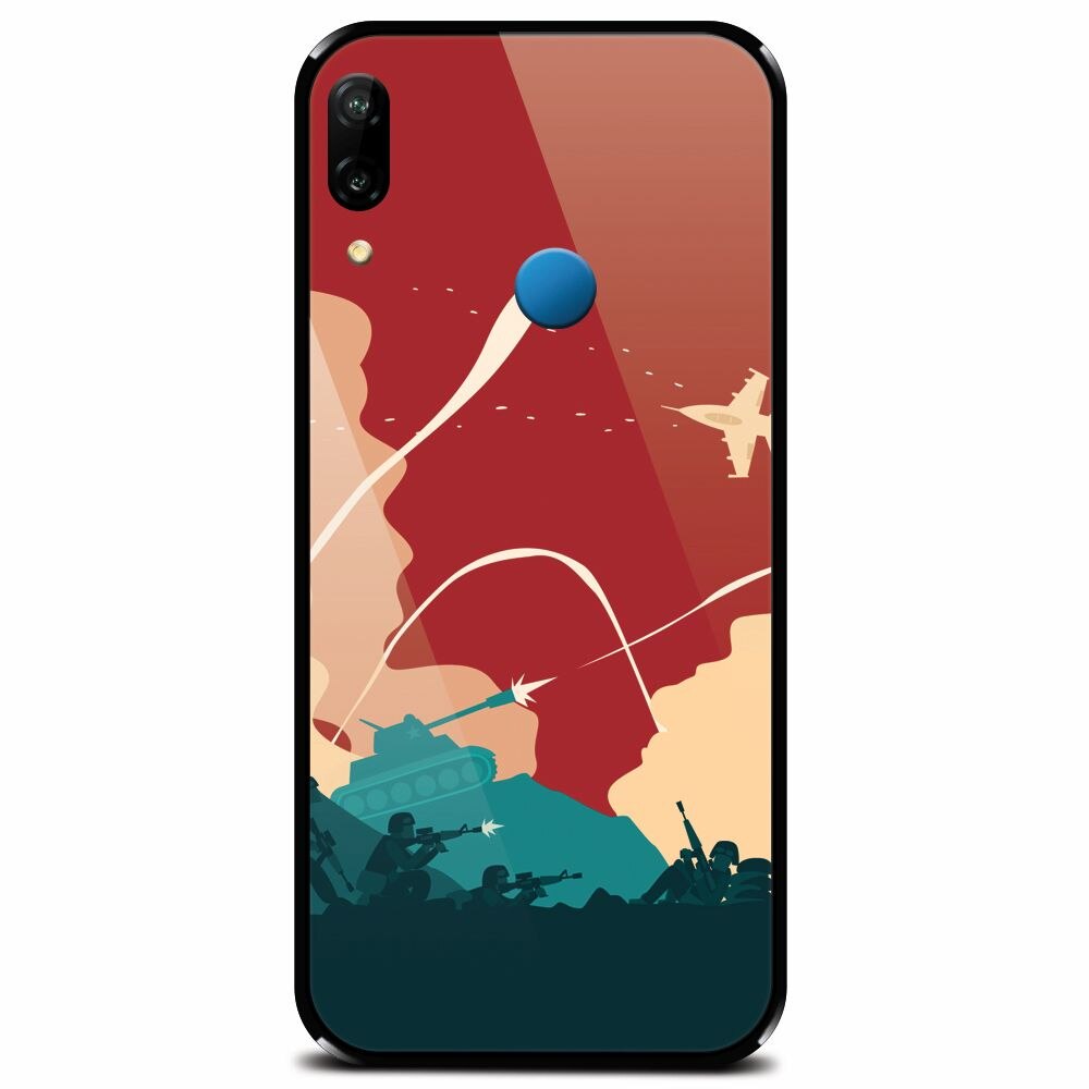 Husa din sticla securizata pentru Huawei P20 Lite, War